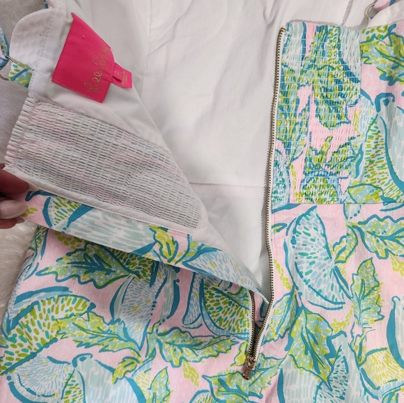 Lilly Pulitzer Mercedes stretch Urchin  pink vitamin sea dress mint size 2 new - Picture 11 of 12